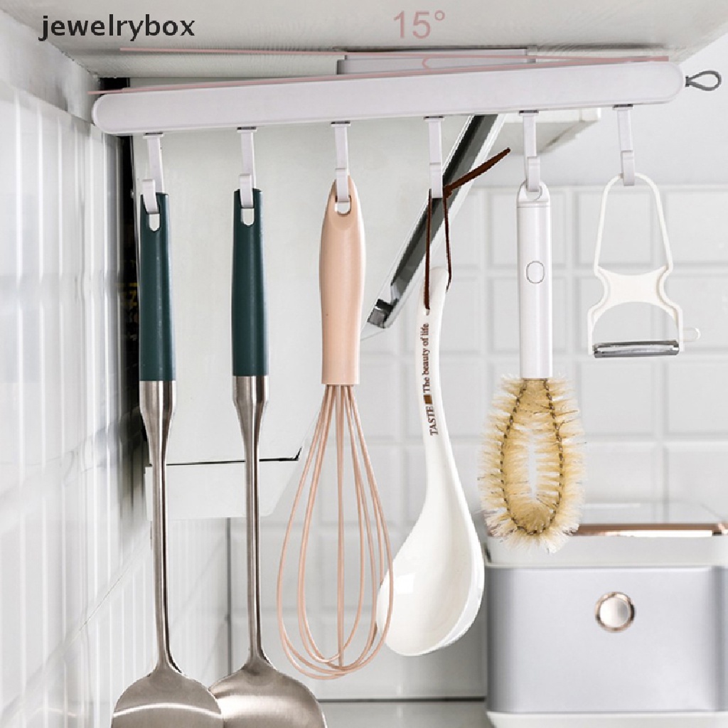 [jewelrybox] Push-pull Telescopic 6kait Kait Dapur Lemari Rak Penyimpanan Shelf Organizer Butik