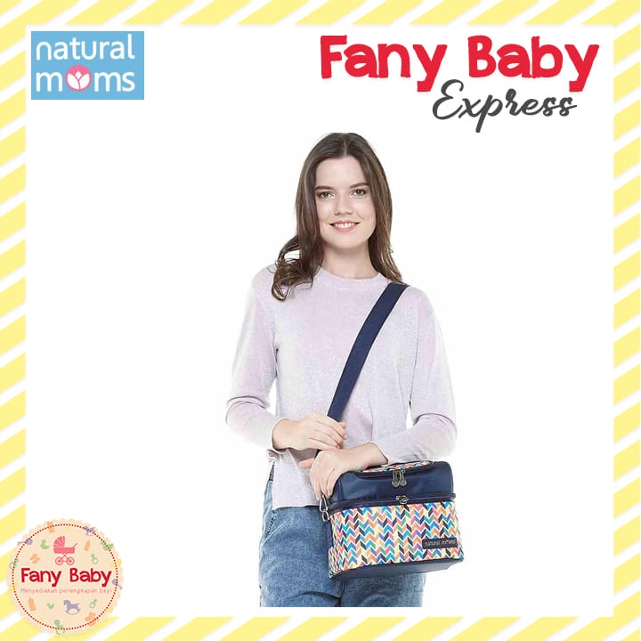 NATURAL MOMS COOLER BAG SLING [FREE ICE GEL 2PCS]