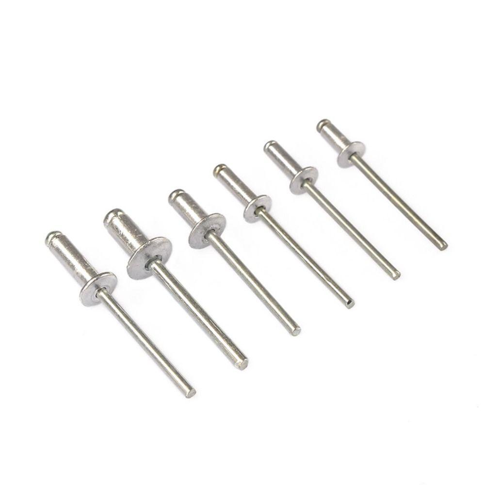 Populer 100pcs Pop Rivet Pengencang Paku Hardware Paku Rivet Sekrup Aluminium