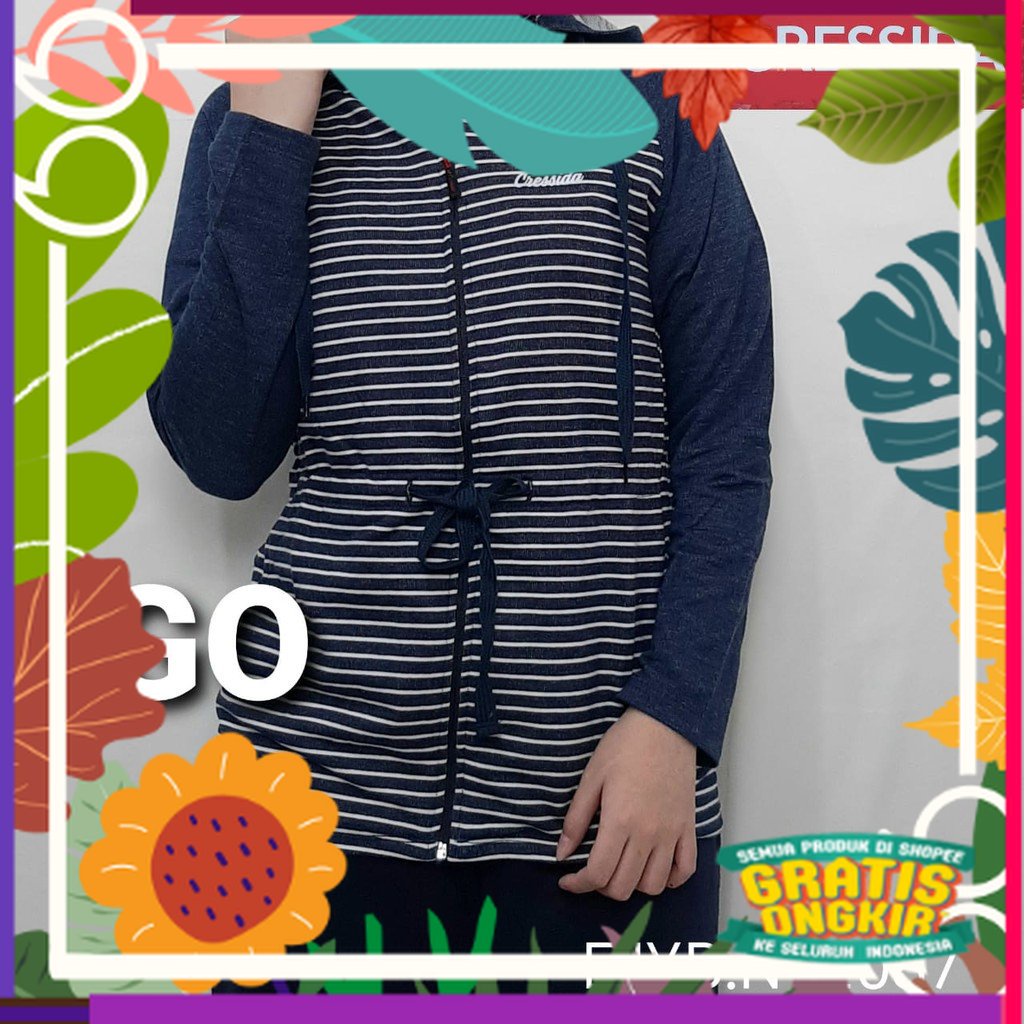 gof JP CRESSIDA JAKET Parka Cewek Sweater Wanita Jaket Perempuan Casual / jumbo bigsize new