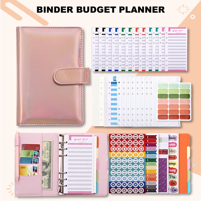 

Best Seller Binder A6 Polos Glossy Notebook Buku Catatan Agenda Pu Leather Budget