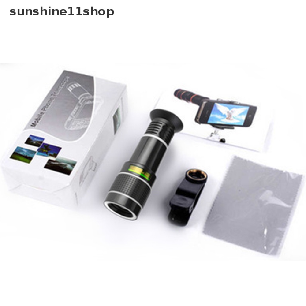 Sho Universal 20X Zoom Ponsel Lensa Eksternal Handphone HD Kamera Klip Lensa Smartphone Kamera Optik Tele Klip Lensa Teleskop N