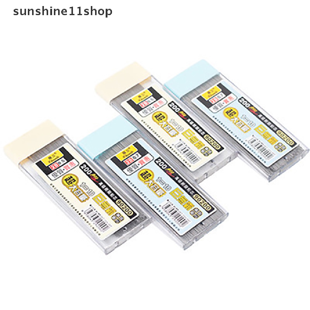 Sho 200 Pcs 0.5/0.7mm Mekanik Pensil Memimpin 2B Batang Pensil Otomatis Pensil Core Isi Ulang Kantor Sekolah Seni Sketsa Menggambar Perlengkapan N