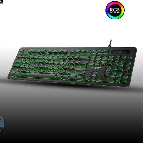 ♩ Keyboard Gaming Altec Lansing ALGK-8264 RGB Membrane Keyboard USB Wired ❂