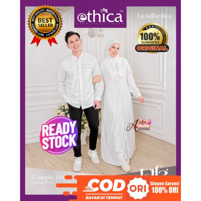 SARIMBIT ETHICA ELFA COUPLE 164 BROKEN WHITE / SARIMBIT ETHICA 2023 / BAJU COUPLE PASANGAN KEKINIAN 