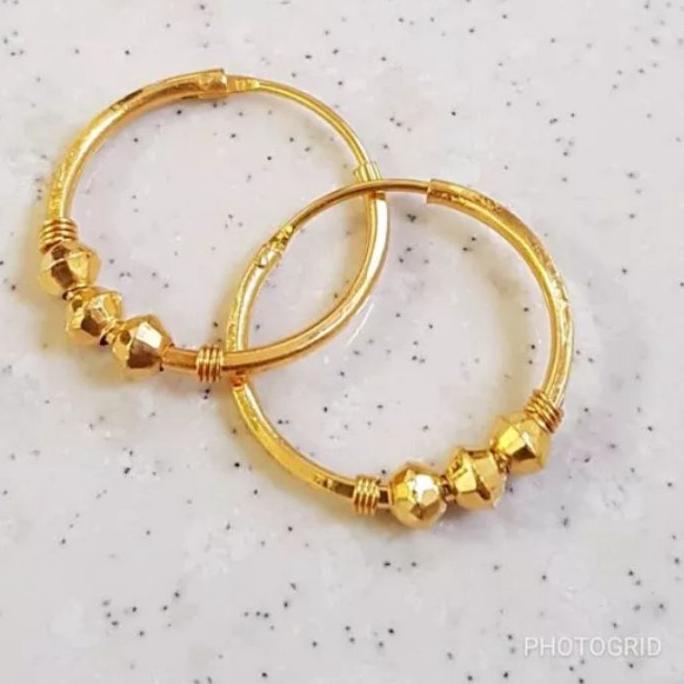 ❄ Anting Emas Murni 24k asli Emas Muda ☃