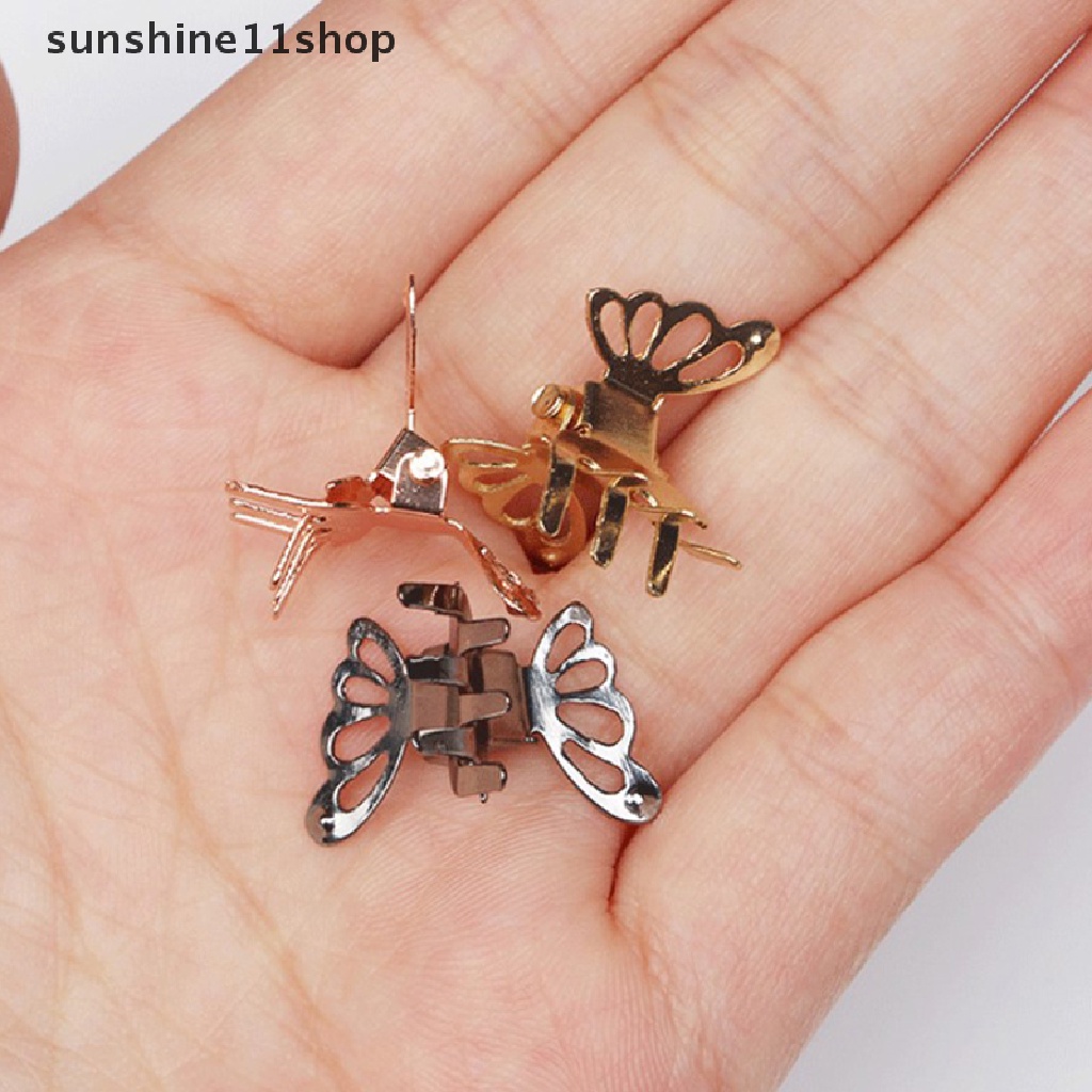 Sho 10pcs Korea Lucu Mini Logam Berongga Kupu-Kupu Jepit Rambut Hair Claw Untuk Anak Perempuan Anak 2022fashion Mahasiswa Anak Hair Clip Headwear N