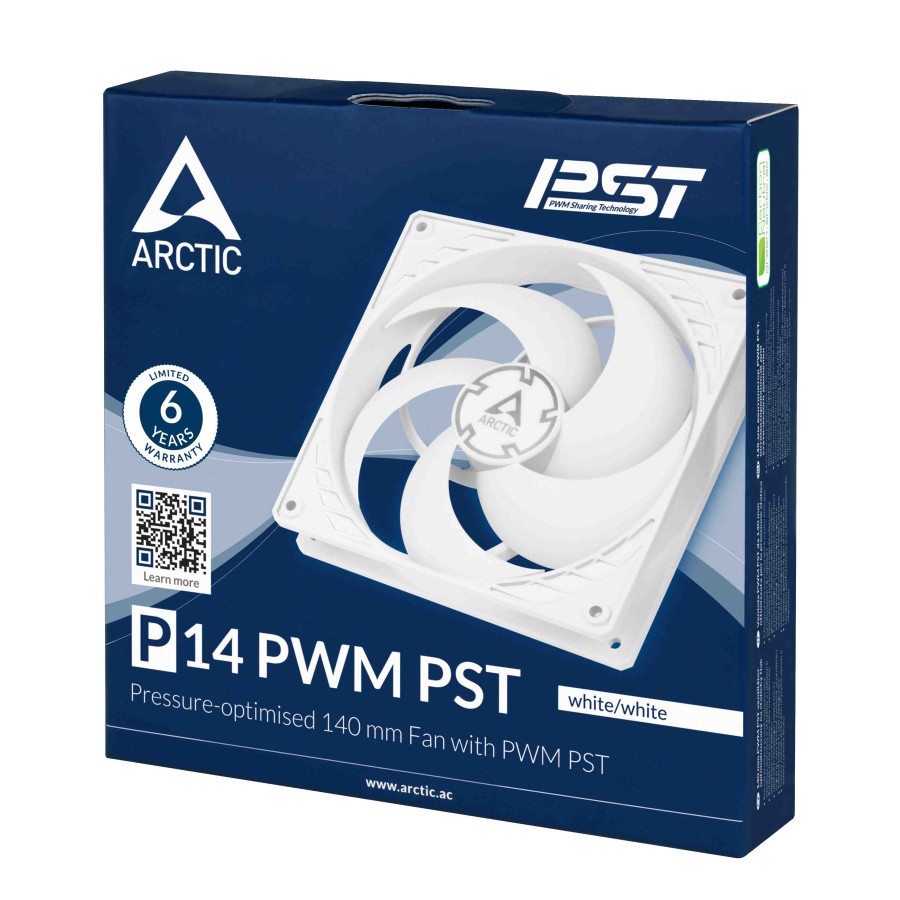 Arctic P14 PWM PST 14CM Case Fan - White / FAN Casing 14CM