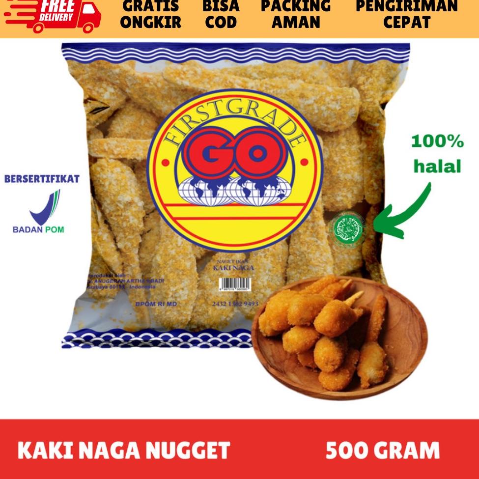 

X39 [FROZEN FOOD GO] NUGGET KAKI NAGA ISI 24=BESAR / 32=KECIL (500GR) NAGET BENTO FROZEN BPOM HALAL BARU SPESIAL ㆇ