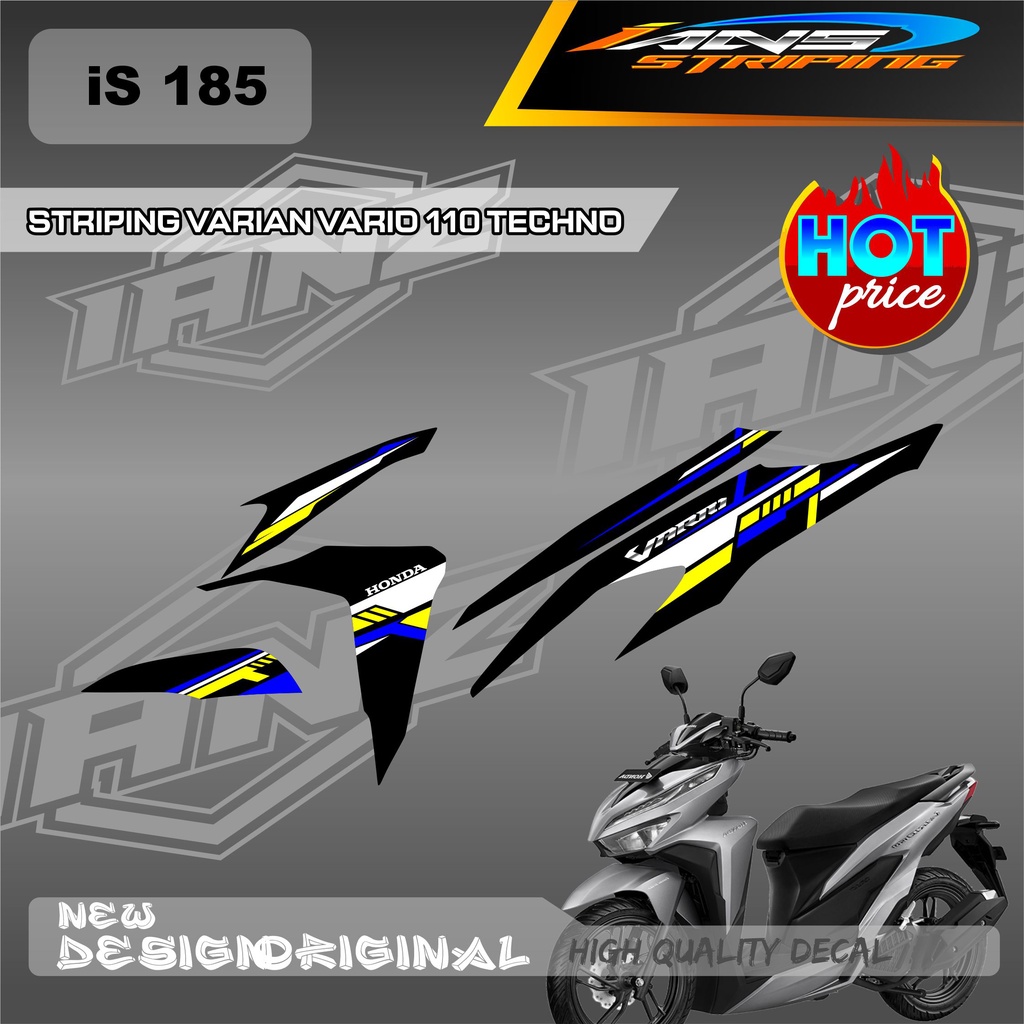 LIST DECAL SEMI FULL BODY HONDA VARIO TECHNO 110 / STIKER HONDA VARIO / STIKER DECAL KERETAHONDA VARIO 110cc OLD IS185