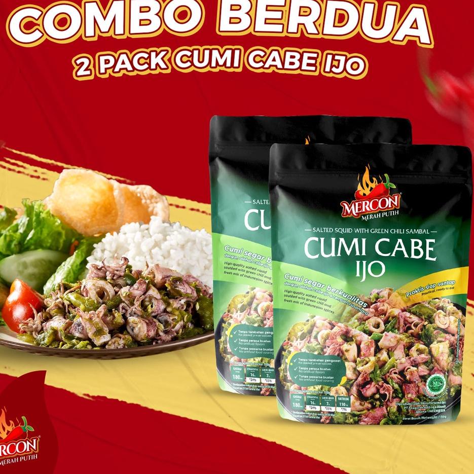 

(12.12). Mercon Merah Putih - Hemat Combo Berdua || 2 x Cumi Cabe Ijo Real-Pict,..