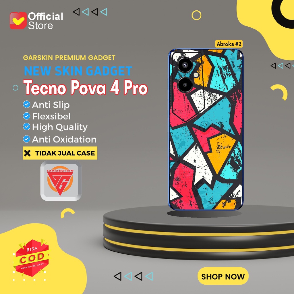 Tecno Pova 4 Pro Garskin Tecno Pova 4 Pro Motif Abraks 2pcs