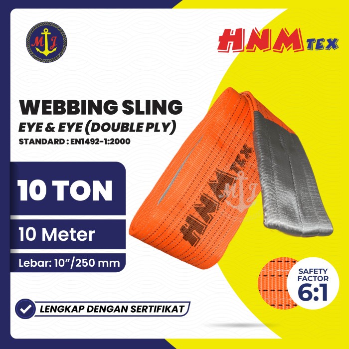 WEBBING SLING 10 TON X 10 METER