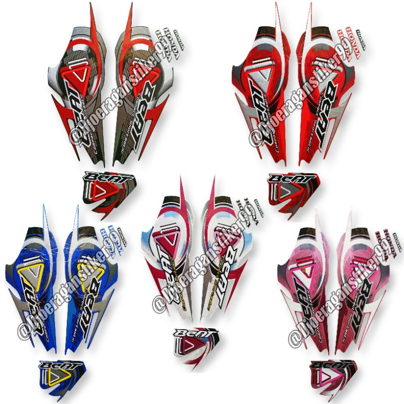 STRIPING BEAT 2009, LIS STIKER MOTOR HONDA BEAT KARBU 2009. STIKER BODY MOTOR  BEAT 2009 BEAT KARBU