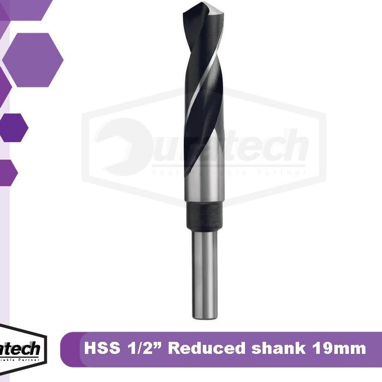 ➢ Mata bor besi mesin bor tangan 19mm / Mata bor reduced shank 1/2inch size 19 mm Benz Werkz ⅎ