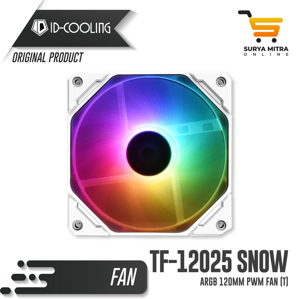 Fan Casing ID-COOLING IDCOOLING TF-12025 ARGB SNOW 120mm PWM