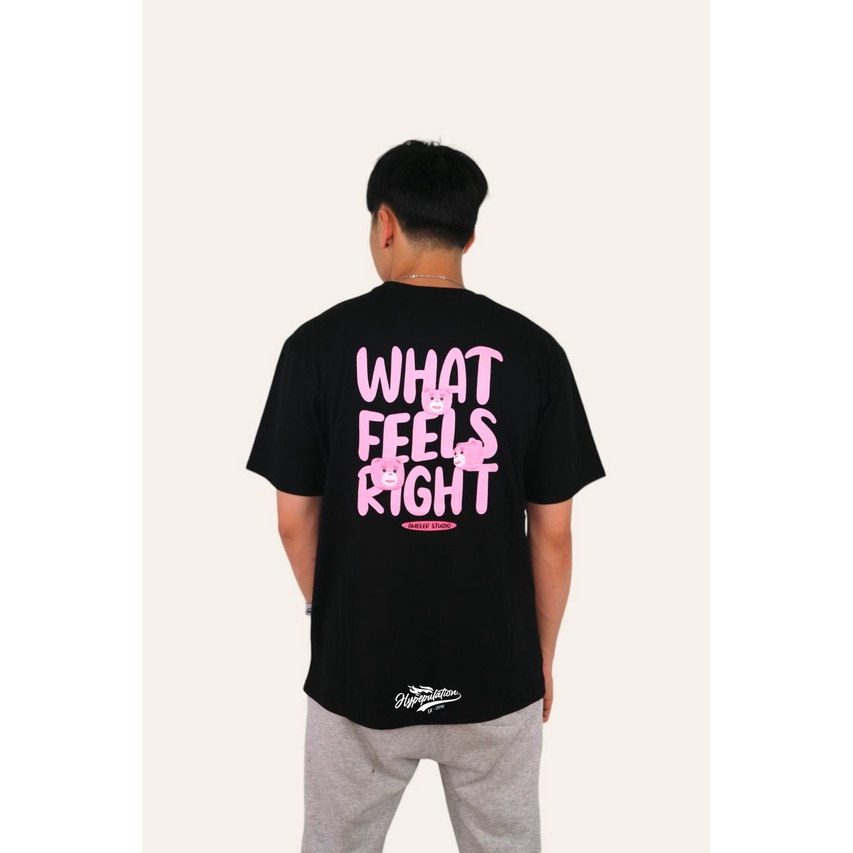 Ambler Belly Gom What Feels Right Black Tee ORIGINAL