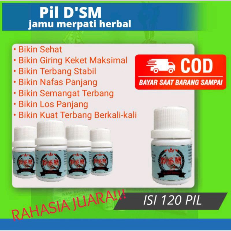 PIL DSM JAMU BURUNG MERPATI SEHAT PILL D'SM BURUNG DARA