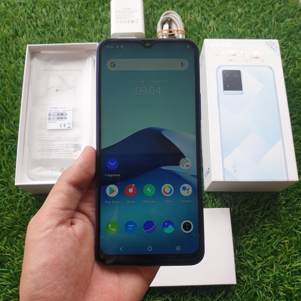 HANDPHONE VIVO Y21A 4/64GB SECOND SEKEN BEKAS MURAH