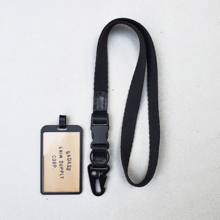 

Lanyard Blackwing - Bds Double Function Lanyard Id Card Holder Keychain