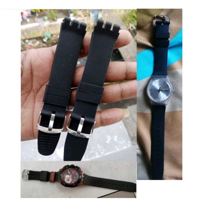 Terlaris Strap Tali Jam Tangan Swatch Rubber Strap Jam Swatch 19Mm