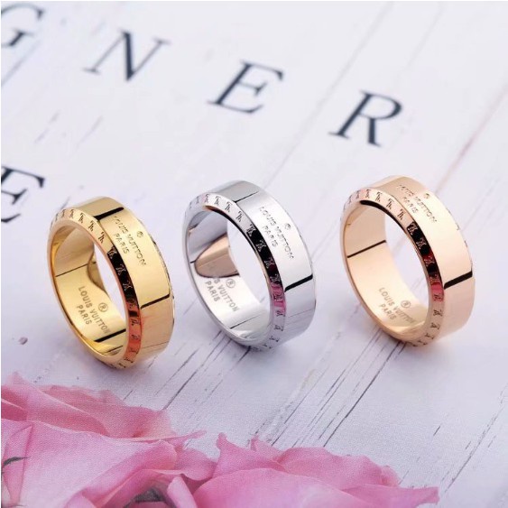 Cincin Lebar Bahan Titanium Steel | Cincin Bahan Stainless Steel |  Cincin Anti Alergi Untuk Wanita | Cincin All Match Unik