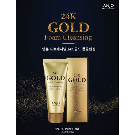 ANJO Professional 24K Gold Foam Cleansing 180ml