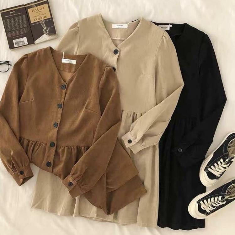 New Sale OUTER WANITA - WOODY LONG OUTER - PAKAIAN WANITA - ATASAN WANITA - KOREAN STYLE