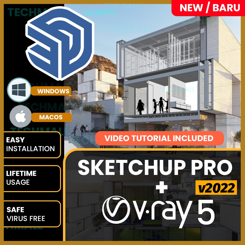 

NS SketchUp Pro 2022 FREE Vray | LayOut | Style Builder Latest Lifetime For Win & McOS (64-Bit)