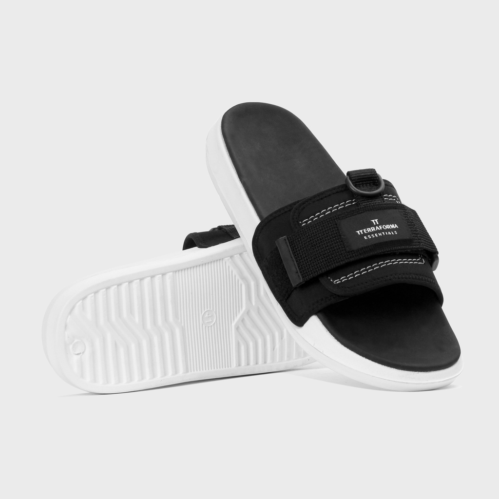 AD003 | Sandal Slipper Black Unisex Anti Slip Casual Sandal Slide | FORIND Terraforma