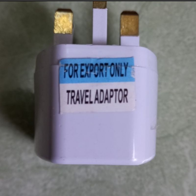 Colokan Listrik Steker Kaki 3 Travel Adaptor Singapore