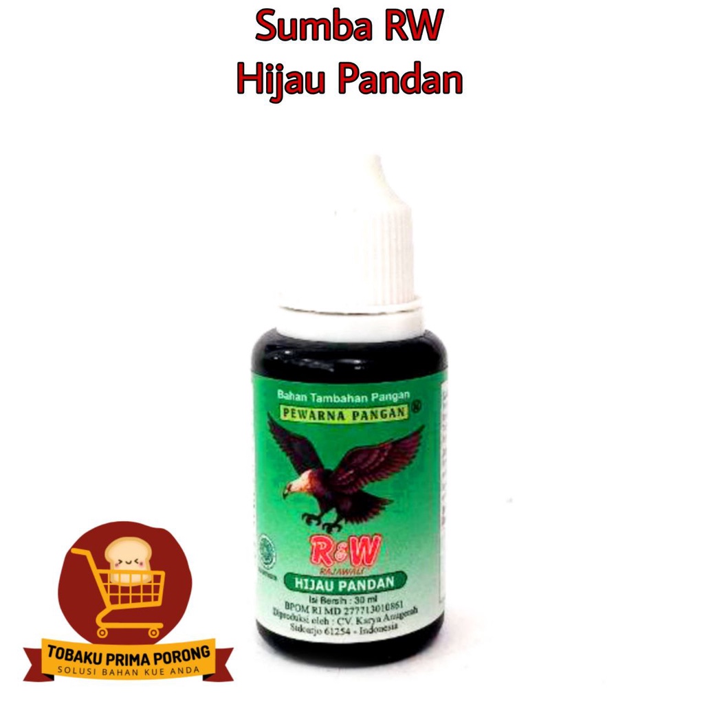 

PEWARNA MAKANAN RAJAWALI 30 ML / PEWARNA RAJAWALI - HIJAU PANDAN RW