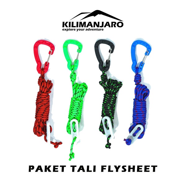 Paket Flysheet 4x6 M Plus Tiang Flysheet Kilimanjaro - Plus Pasak dan Tali - Bivak
