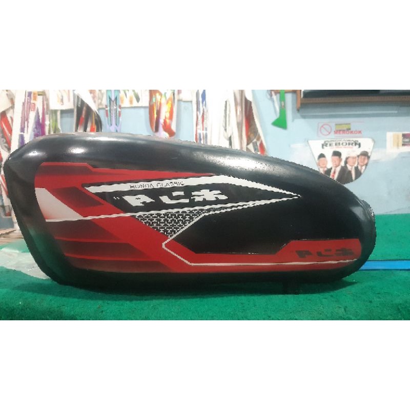 STRIPING CB100 STICKER CB 100 HOLOGRAM MURAH