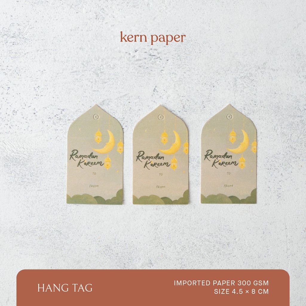 

Kern Paper Hangtag - Crescent | Hang Tag Lebaran Idul Fitri