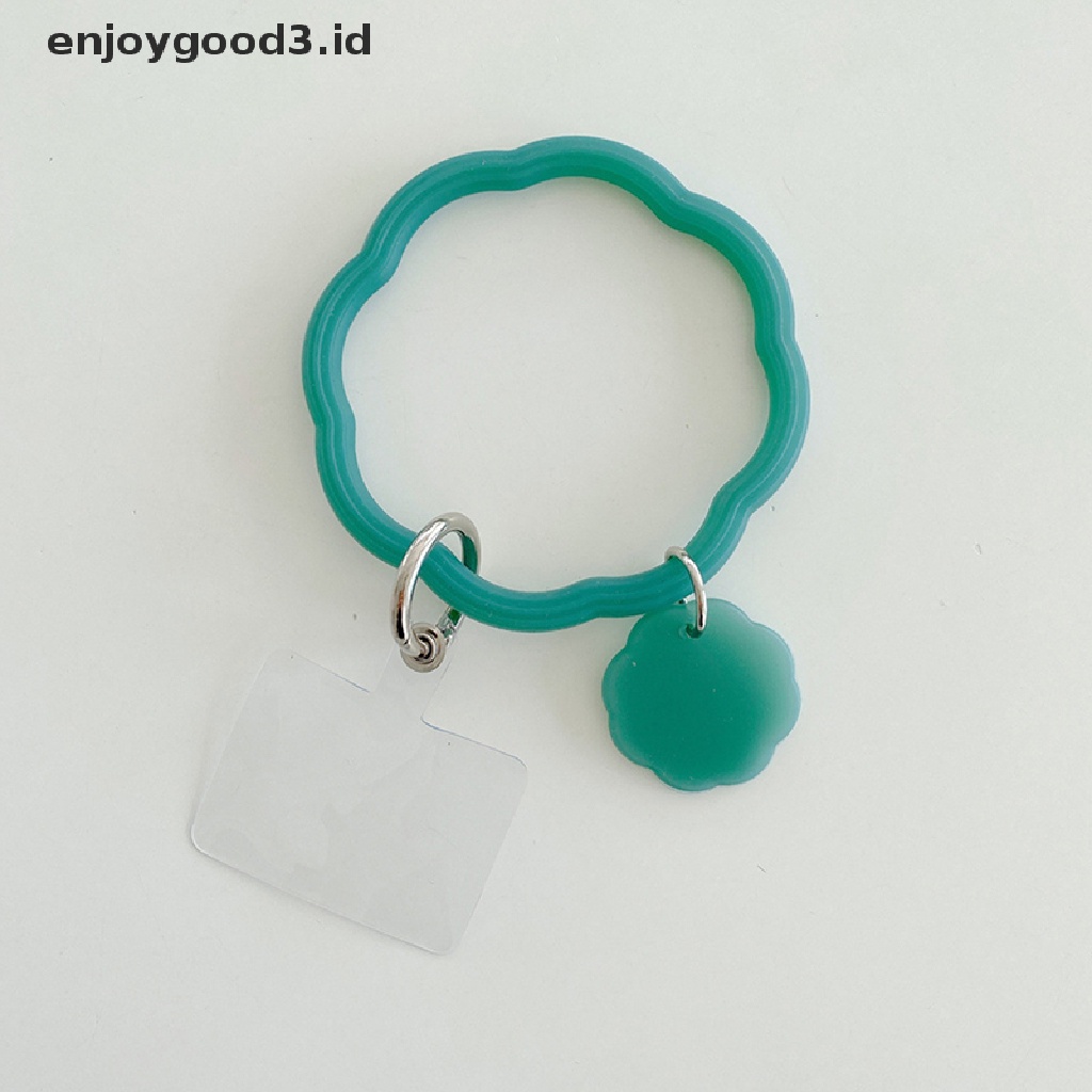 【 Rready Stock 】 Universal Hanging Ring Rope Mobile Phone Case Large Wave Silicone Bracelet Key Ring Cellphone Strap Anti-Lost Lanyard Outdoor Sports Silicone Bracelet （ ID ）