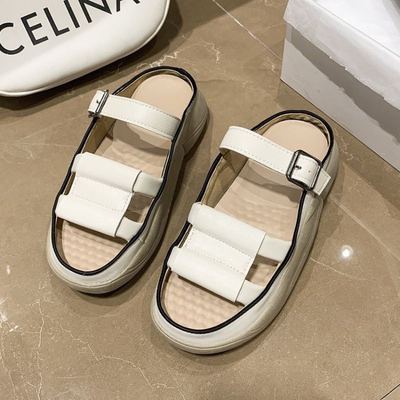 5501 Sandal Wanita Import Boats Tali Platform
