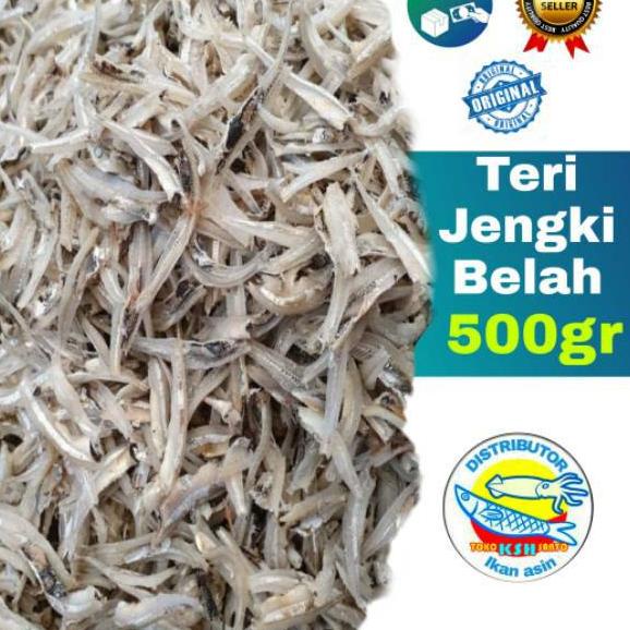 

♚ Ikan asin teri jengki belah vip-500gram ☞