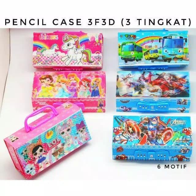 

Tempat Pensil/ Kotak Pensil Kode 3 Dimensi 3 Tingkat