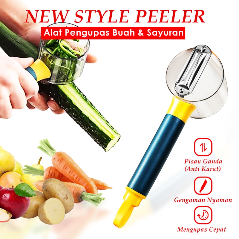 (COD)Pisau Pengupas Kulit Buah dan Sayur Vegetable Peeler Bahan Stainless Stell Multifungsi