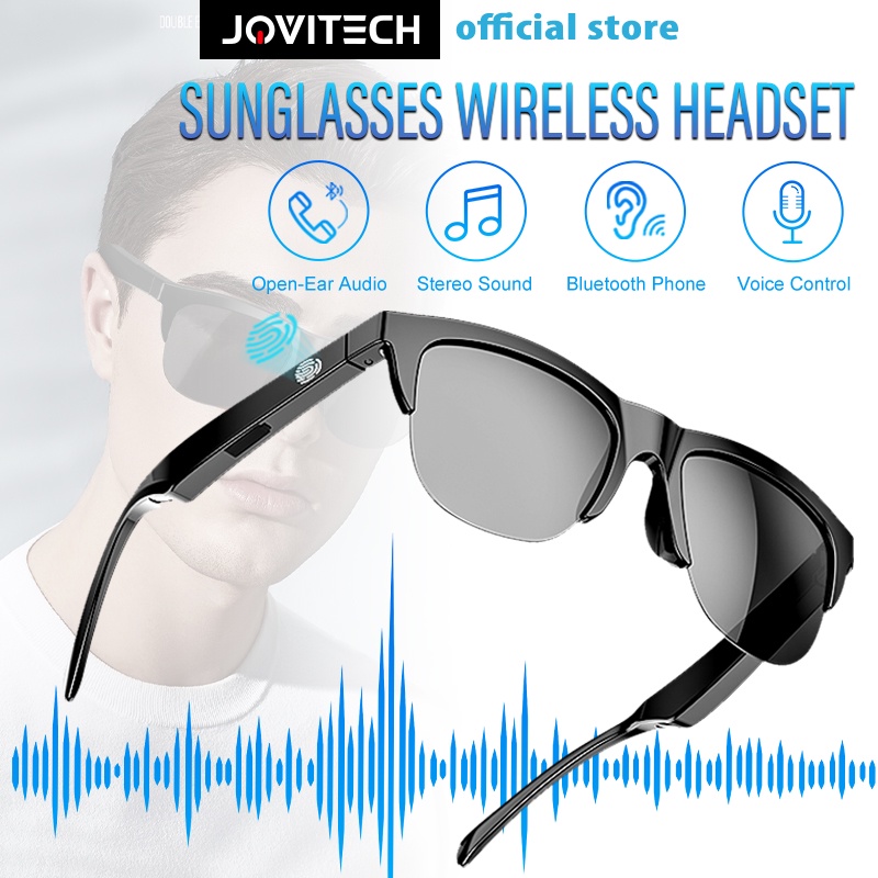 【COD】Jovitech Smart Glasses Wireless Bluetooth Earphone Sunglasses Bluetooth MP3 Sunglasses - T76