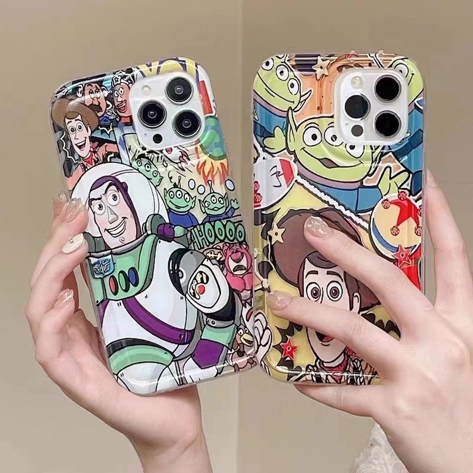 IPHONE Casing Ponsel Lembut Kartun Lucu Kompatibel Untuk Iphone14 13 11 12 Pro XS Max X XR 78 Plus Casing Transparan TPU Silikon Shockproof Cover