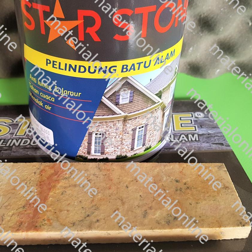 ► PROPAN STAR STONE STARSTONE Cat Vernis Coating Batu Alam 1 Kg 1Kg ✸