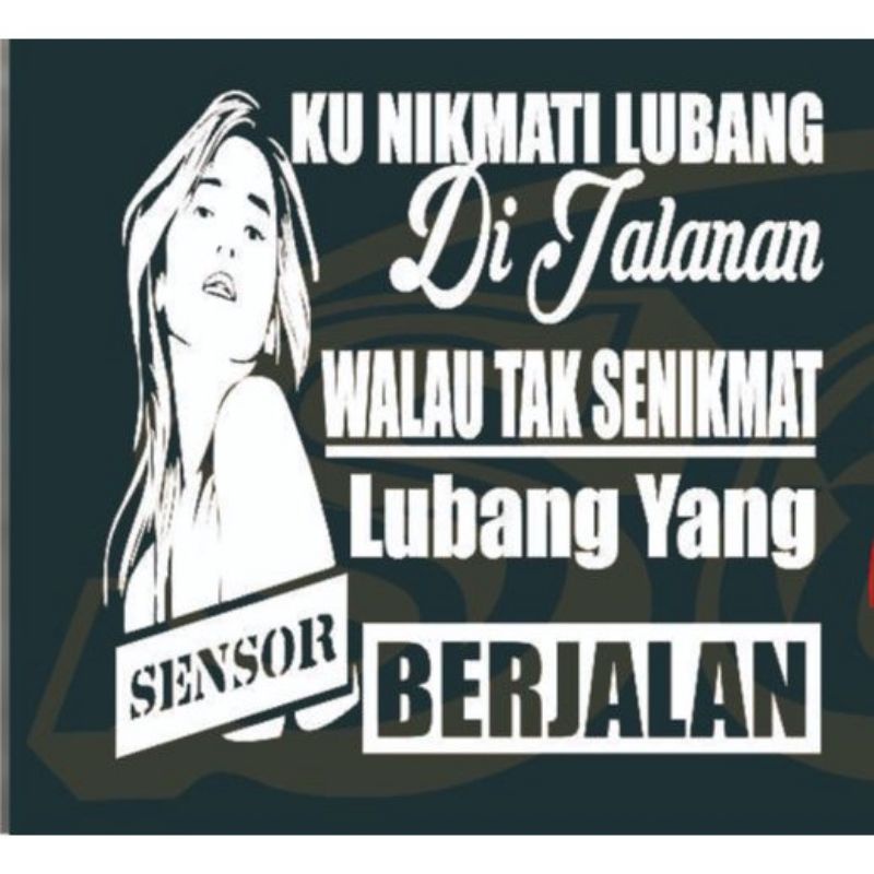 Stiker Truck / Stiker Kata-Kata / Stiker Mobil / Stiker Keren