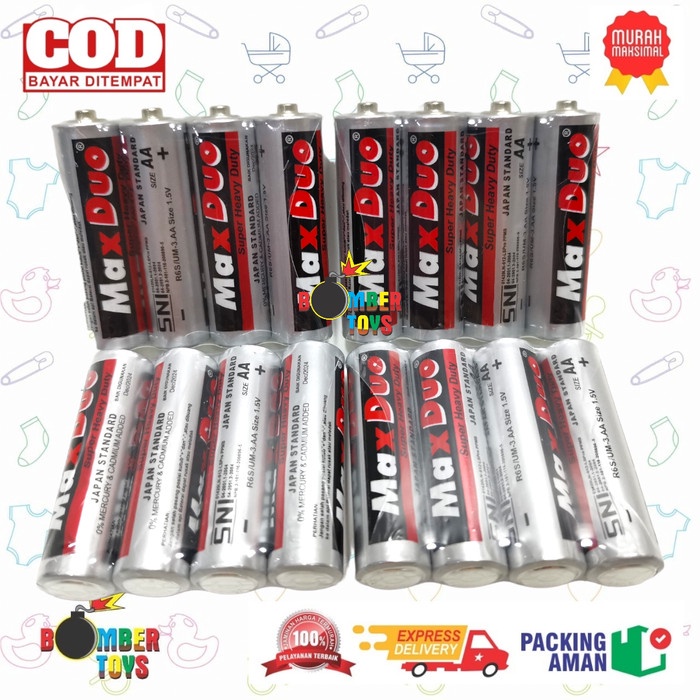 BATERAI BATRE AA MAX DUO 1,5v Special for Toys BATTERY TAHAN LAMA MURAH