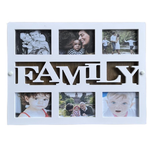 Mega_1688 Bingkai foto dinding / Frame Foto minimalis 6 slot foto MG1023