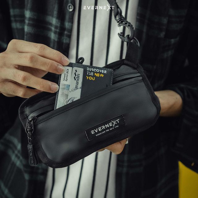 Tas Leher Hanging Wallet Dompet Gantung Tas Sako Hp Mini Dompet Gantung Leher Waterproof Anti Air Ta