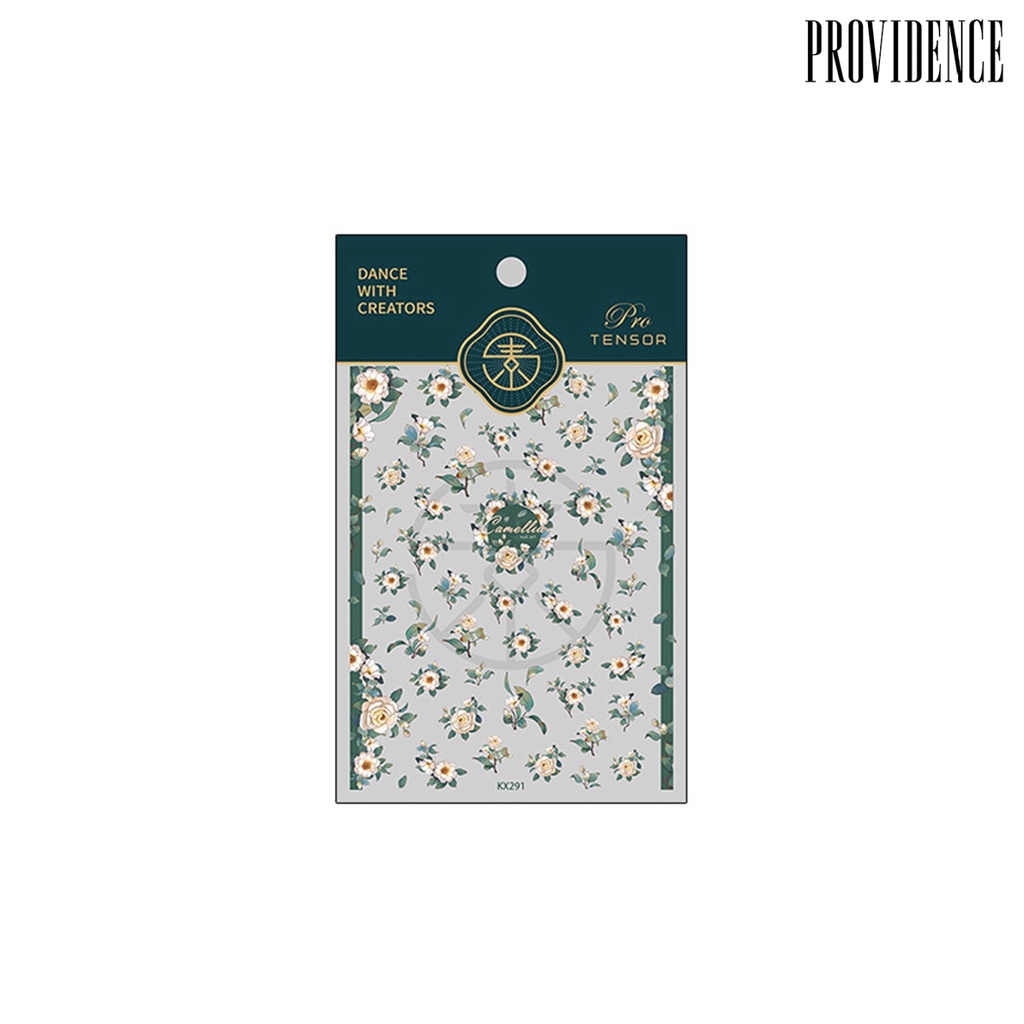 Providence Nail Art Stiker Perekat Diri Mudah Di Tempel Tidak Luntur Ultra Tipis DIY Gaya Jepang Pola Bunga Manicure Decal Female Supply