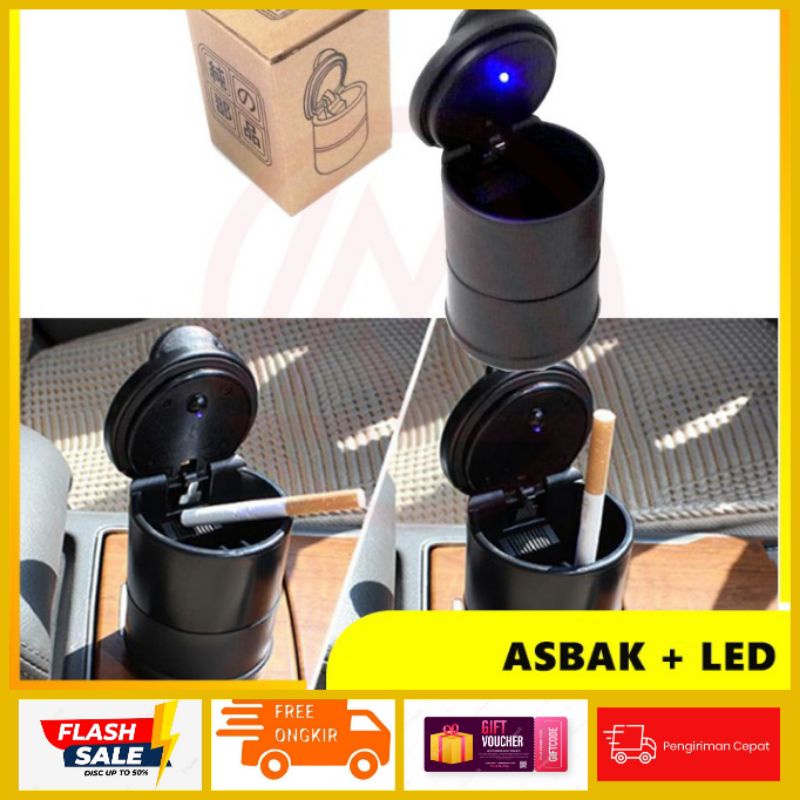 ASBAK MOBIL LED TONG SAMPAH KECIL HOLDER COIN