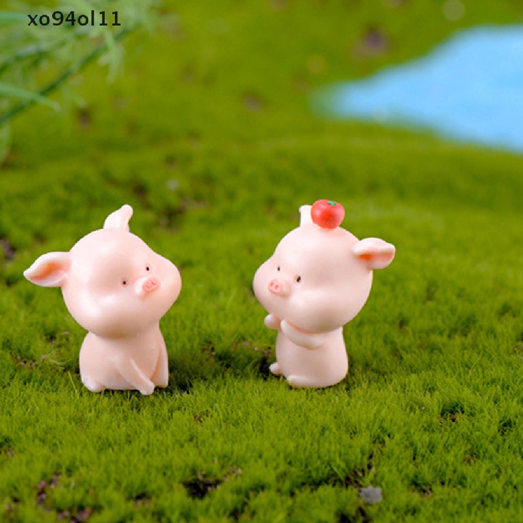 Xo DIY Babi Miniatur Peri Taman Ornamen Dekorasi Pot Kerajinan Aksesoris Rumah Boneka OL